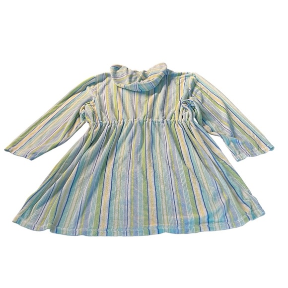 Cacique Soft Striped Hooded Robe or Swim Coverup Size 26-28 - Picture 7 of 9